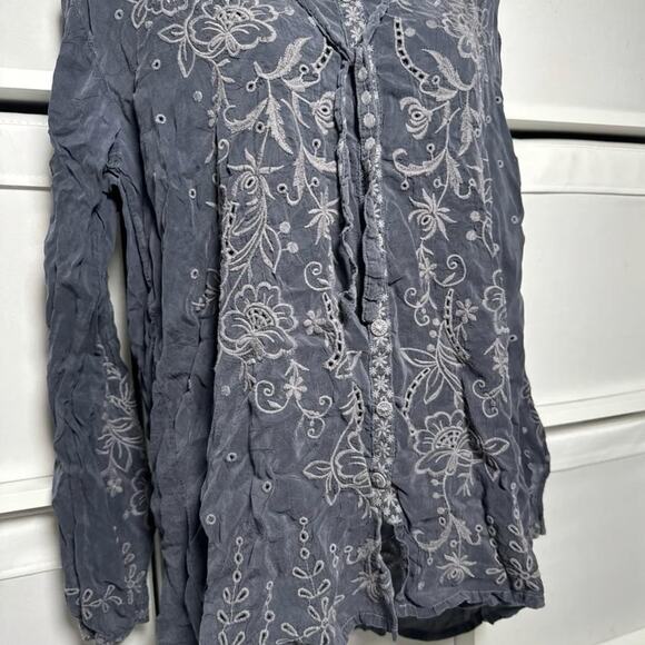 Johnny Was Long Sleeve Embroidered Blouse - Picture 3 of 4